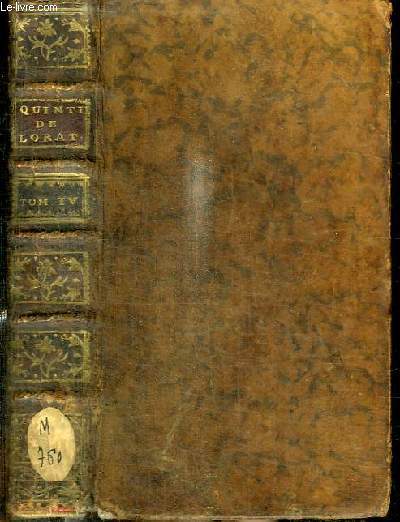 QUINTILIEN DE L'INSTITUTION DE L'ORATEUR - TOME IV
