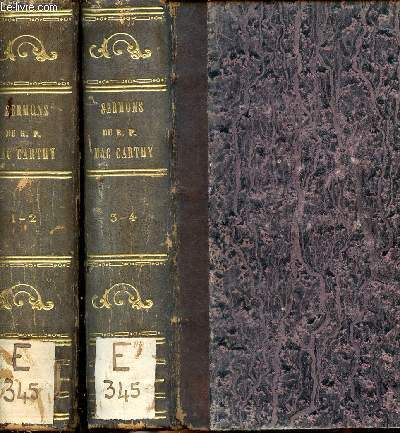 Sermons 4 tomes en 2 volumes