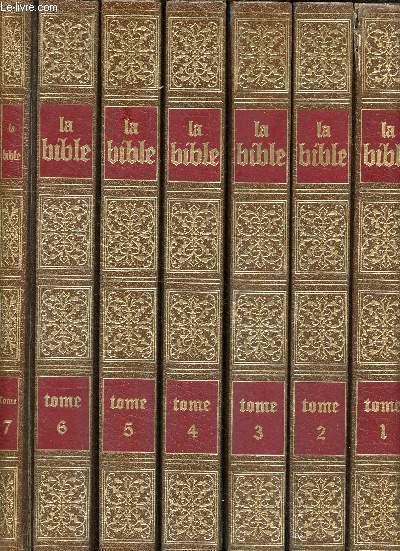 En ce temps l La Bible Tomes 1  7 et 1 livret des tables et index.