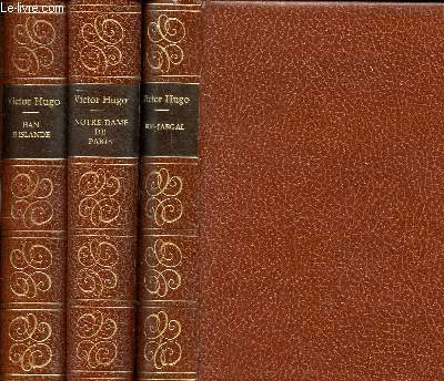 Lot de 3 volumes :Bug-Jargal; Han d'Islande et Notre Dame de Paris