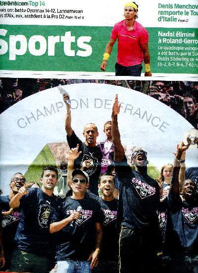 Journal Sports du lundi 1 juin 2009 La fte tait belle ! Sommaire: Et Bordeaux s'est embras, Yon Gouffran buteur heureux malgr tout, le bon alliage des gnrations...