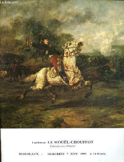 Catalogue d'une vente d'une colecion d'un amateur bordelais Objets d'art et bel ameublement, tableaux anciens et modernes du mercredi 7 juin 1995  Bordeaux, par le Moul-Chouffot Lucienne Commissaire priseur.
