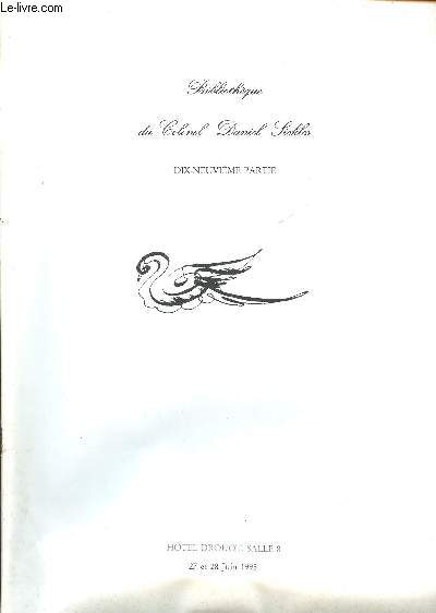 Catalogue d'une vente de la bibliothque du Colonel Daniel Sickles 19 partie les 27 et 28 juin 1995  Paris, Livres et manuscrits XIX et XX sicles, par Maitres Laurin, Guilloux, Buffetaud et Tailleur, Commaissaires priseurs.