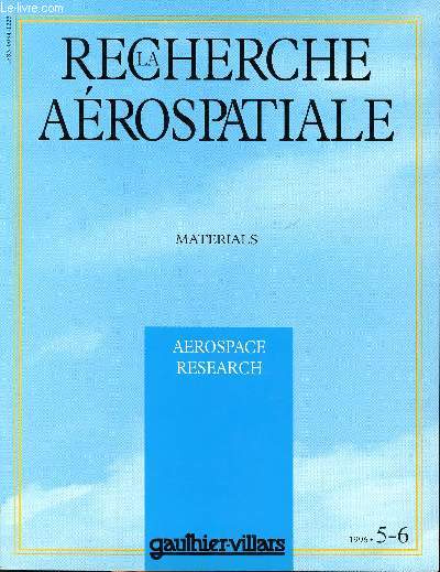 La recherche arospatiale Materials Aerospace research N 5-6
