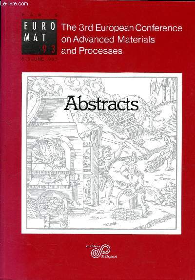 Abstracts the 3rd european conference on advanced materials and processes