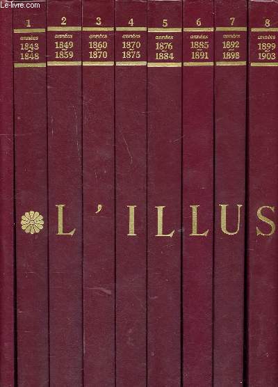 L'Illustration Histoire d'un sicle 1843-1944 en 16 volumes et 1 index gnral.
