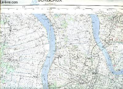 Carte gographique de Bordeaux