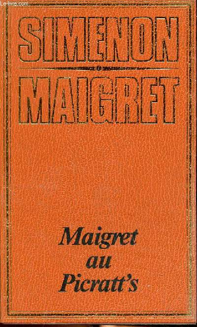 Maigret au Picratt's Collection Simenon Maigret