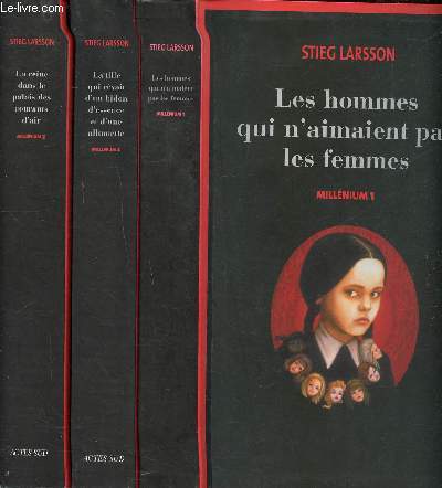 Lot de 3 volumes de la saga Millnium: 1: Les hommes qui n'aimaient pas les femmes; 2: La fille qui rvait d'un bidon d'essence et d'une allumette; 3: La reine dans le palais des courants d'air