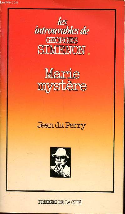 Marie-mystre Collection Les introuvables de Simenon Georges N6