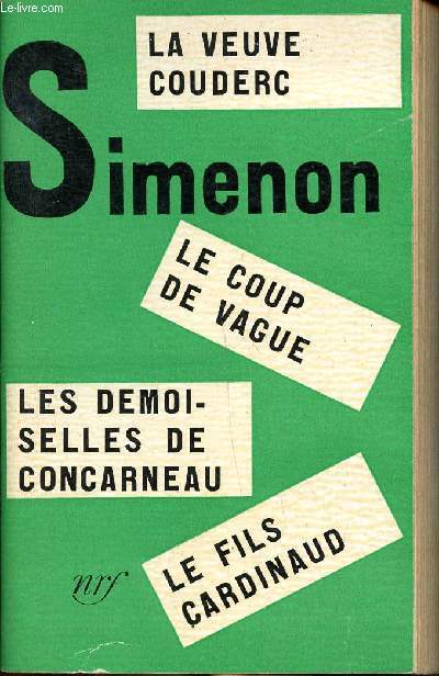 La veuve Couderc; Le coup de vague; Les demoiselles de Concarneau; Le fils Cardinaud