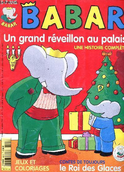 Babar Un grand rveillon au palais Une histoire complte N125 Dcembre 2002