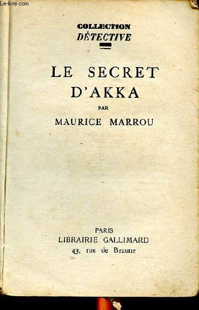 Le secret d'Akka Collection Dtective