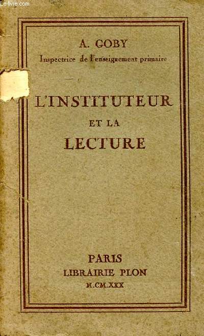 L'instituteur et la lecture