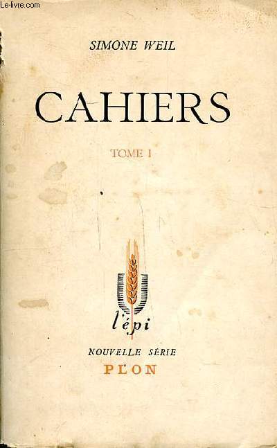 Cahiers Tome 1 Collection L'pi Nouvelle srie