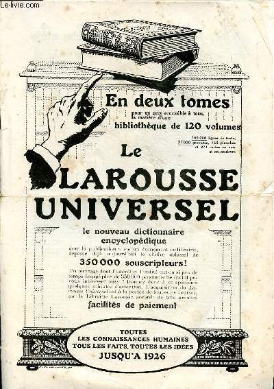 Le Larousse universel brochure informative