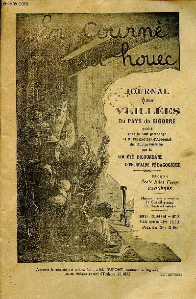 En courne det houec Journal des veilles du pays de Bigorre Hiver 1929-1930 N3