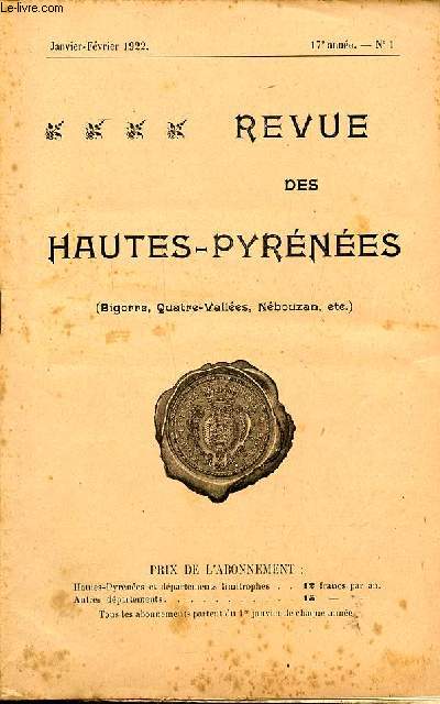 Revue des Hautes Pyrnes (Bigorre, Quatre valles, Nbouzan, etc.) Janvier Fvrier 1922 N 1 Tome XVII Le sculpteur Louis Mathet