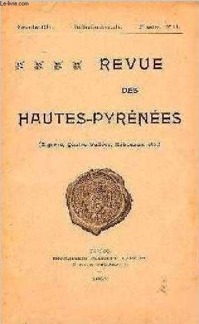 Revue des Hautes Pyrnes (Bigorre, Quatre-Valles, Nbouzan, etc.) N11 Novembre 1907 Les Minimes de Tournay Sommaire: Les Minimes de Tournay; Deux rudits bigourdans: d'Avezac de Catera Macaya ...