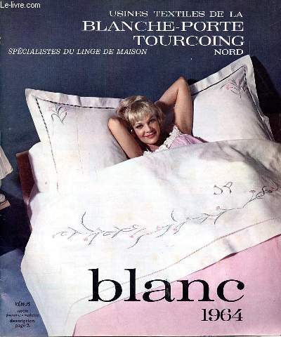 Catalogue des usines textiles de la Blanche-Porte Tourcoing Nord Blanc 1964