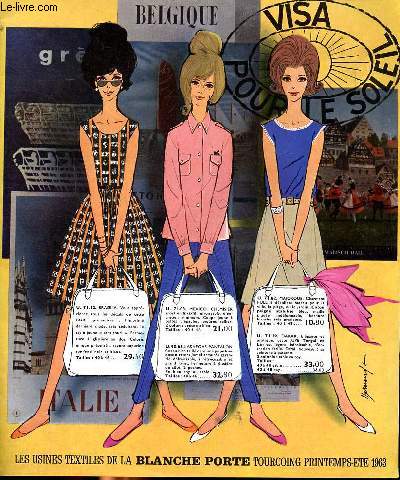 Catalogues des usines textiles de la Blanche Porte Tourcoing Printemps Et 1963