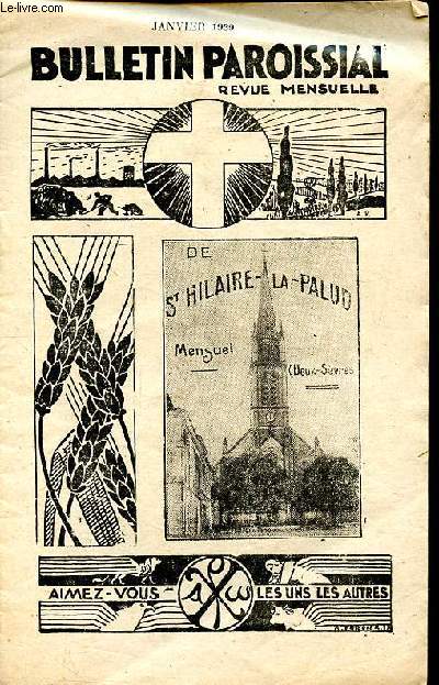 Bulletin paroissial de St Hilaire la palud Janvier 1939