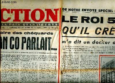 Action pour la paix et la libert N286 du 27 mars au 2 avril 1950 L'affaire des chquards