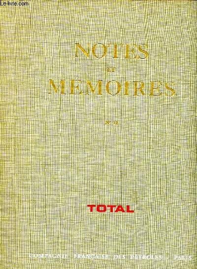 Notes et mmoires N11