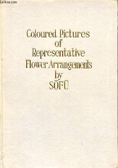 Coloured pictures of representative flower arrangements