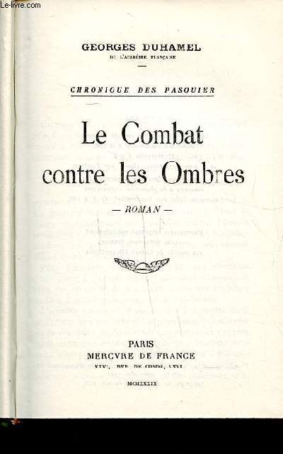 Le combat contre les ombres