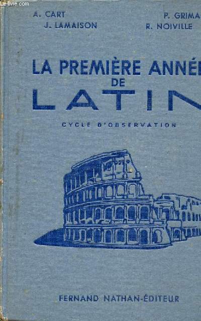 La premire anne de latin cycle d'observation