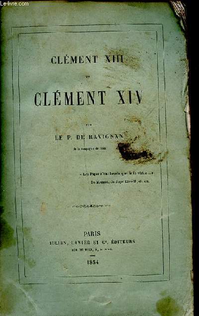 Clment XIII et Clment XIV