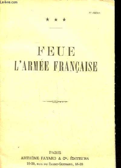 Feue L'arme franaise