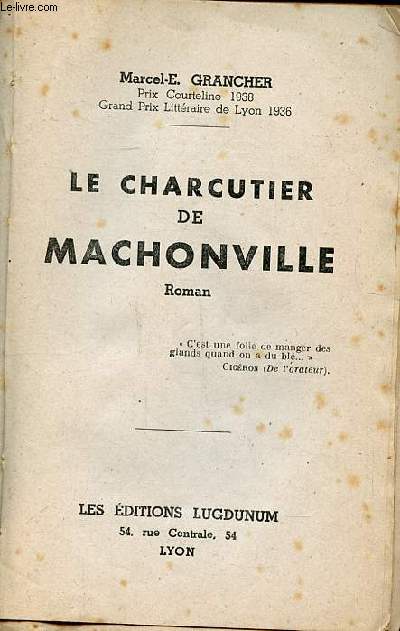 Le charcutier de Machonville