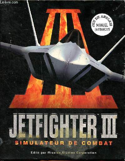 Coffret de jeux pour PC Jetfighter III simulateur de combat