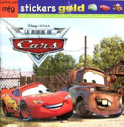 Le monde de Cars Sticker Gold