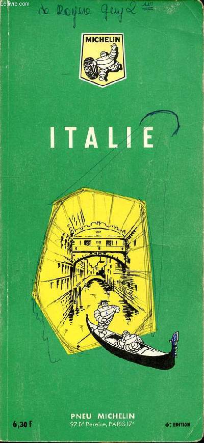 Italie Guide Michelin 6ème édition - Collectif - 1964 - Photo 1/1