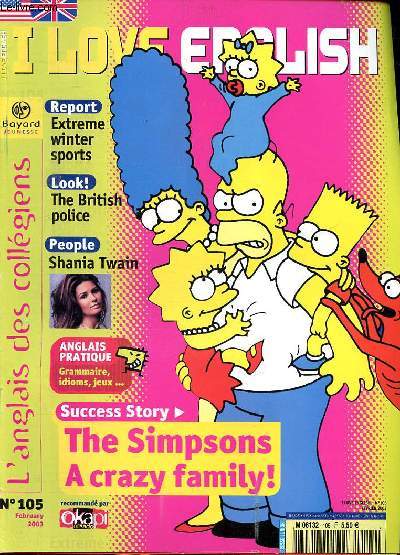 I love english N105 February 2003 The simpsons a crazy family