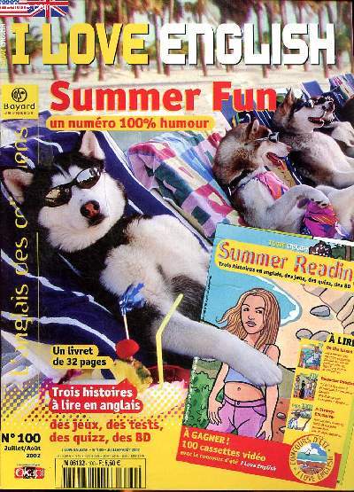 I love english N 100 Juillet Aot 2002 Summer fun