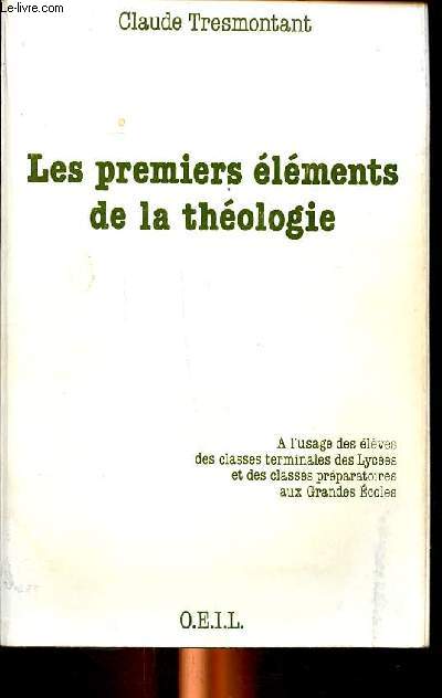 Les premiers lments de la thologie