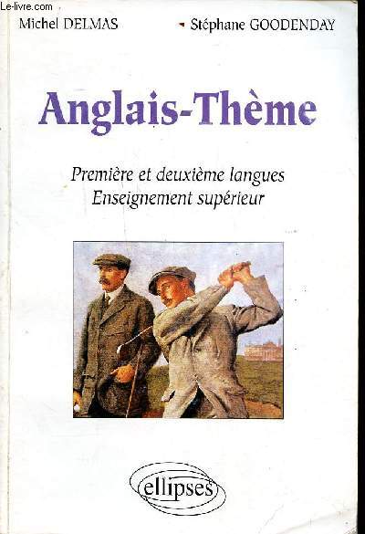 Anglais thme Premire et deuxime langues Enseignement suprieur