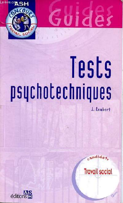 Test psychotechniques Candidats travail social Incomplet