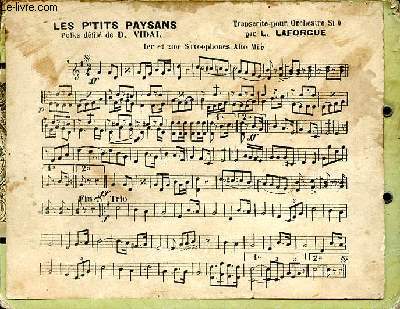 Les p'tits paysans Polka dfil de Vidal D. Partition de musique