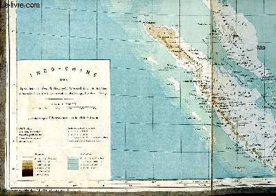 Carte gographique de l'Indo-Chine en 1882