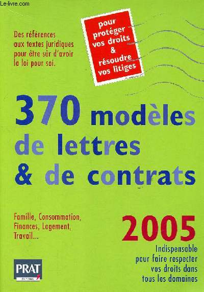 370 modles de lettres & de contrats