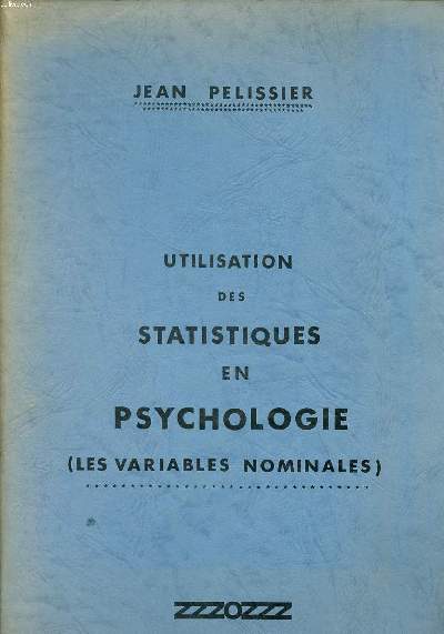 Utilisation des statistiques en psychologie (Les variables nominales)