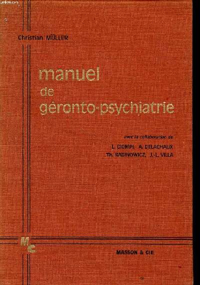 Manuel de gronto-psychiatrie
