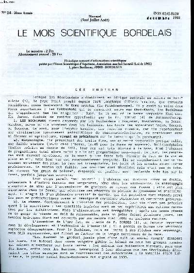 Le mois scientifique bordelais N 24 3 anne Les Khoisan