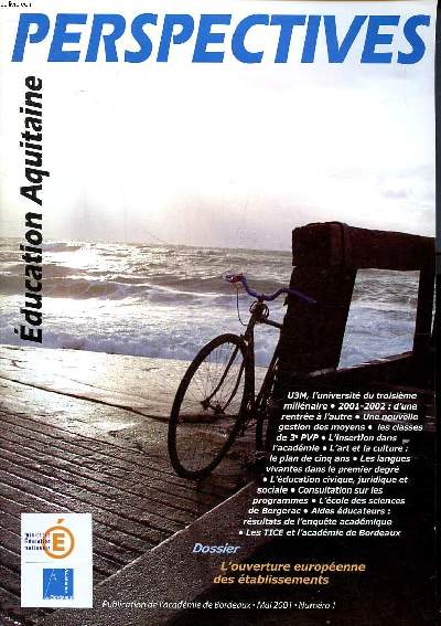 Perspectives Education Aquitaine Dossier L'ouverture europenne des tablissements N1