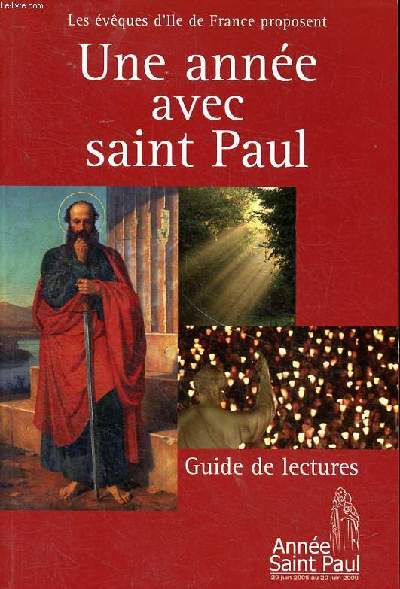 Une anne avec Saint Paul Guide de lectures